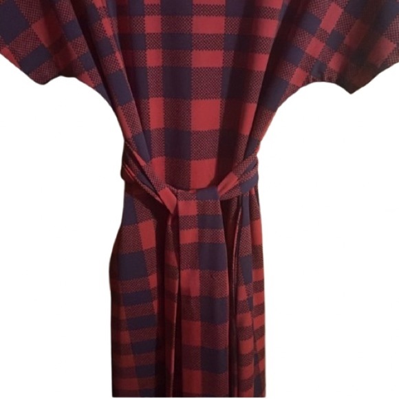 #217 LuLaRoe Medium Marly dress with belt and pockets - Picture 4 of 4